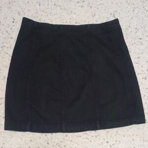 Free People Black Mini Skirt